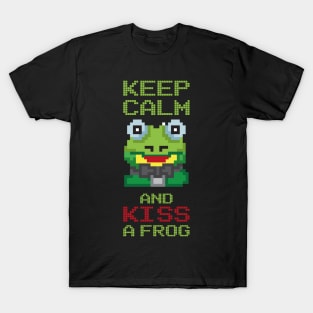 Keep Calm and Kiss a Frog Kiss the Frog T-Shirt